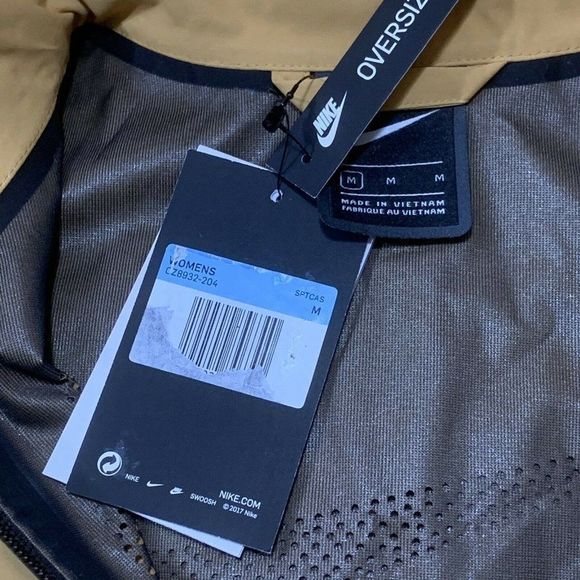 Nike Tech Pack Water-Resistant Trench Coat Bucktan CZ8932-204 Medium NWT Parka - Picture 4 of 12